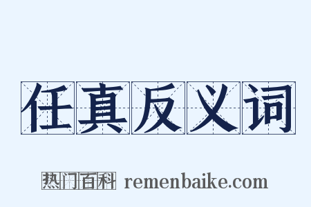 任真反义词是什么意思的图片